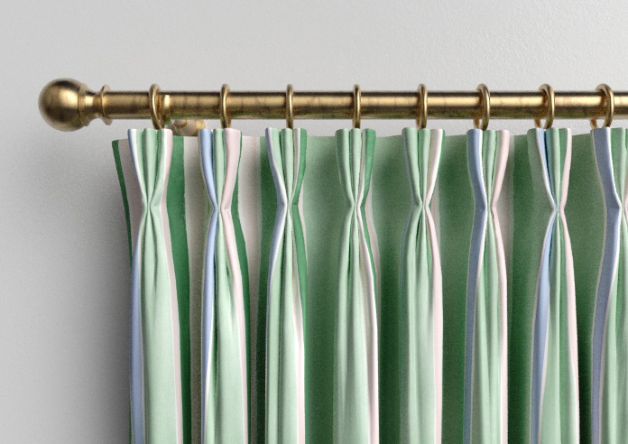 Bluebellgray Seaside Stripe, Seaglass - Made to Measure Curtains - Image 11